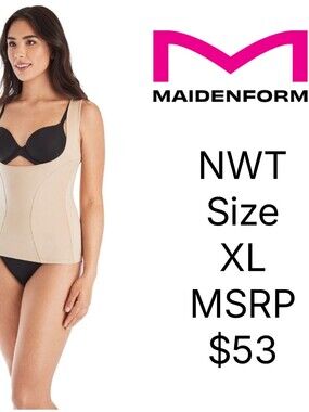 NWT Maidenform Firm Control Wear-Your-Own-Bra Torsette Style 1866 Size XL